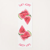 Zoete Watermeloen Yoga Mat - aangepaste tekst (Voorkant)