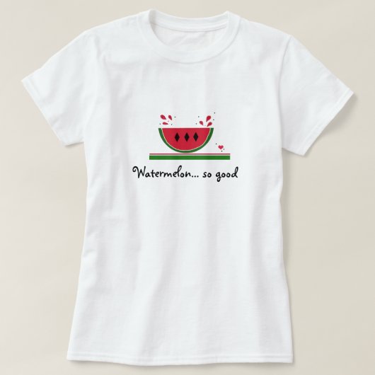 Zoete Watermeloen zo Lekker T-shirt (Design voorkant)