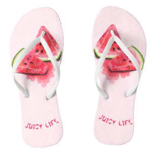 Zoete Watermeloenen Grappige Flip Flops - Aangepas