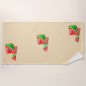 Zoete watermeloenen strandlaken (Voorkant)