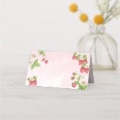 Zoete Waterverf Aardbei Plaatskaartje (Achterkant)