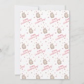 Zoete Waterverf egel Valentijnsdag Kaart (Achterkant)