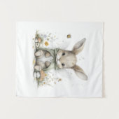 Zoete waterverf fee konijn illustratie wandkleed (Voorkant (horizontaal))