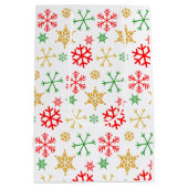 Zoete Waterverf Poedel in Santa Hat Medium Cadeauzakje (Achterkant)