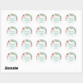 Zoete Waterverf Roze Donut Sticker (Vel)