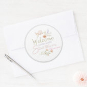 Zoete Welkom Baby Sticker / Label (Envelop)