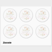 Zoete Welkom Baby Sticker / Label (Vel)