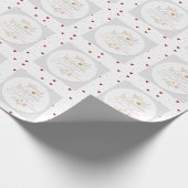 Zoete Welkom Baby Sticker / Label Cadeaupapier (Hoek)