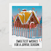 Zoete wensen - Kerst Kaart (Voorkant / Achterkant)