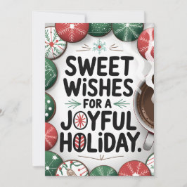 Zoete wensen - Kerst Kaart