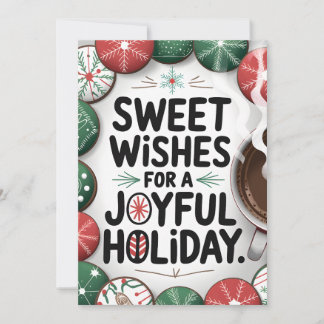 Zoete wensen - Kerst Kaart