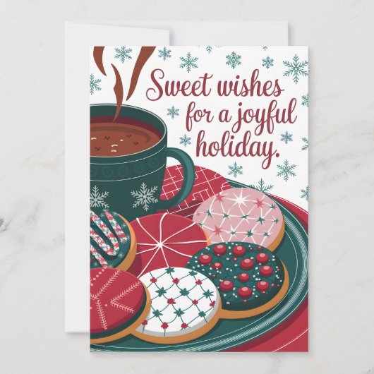 Zoete wensen - Kerst Kaart (Voorkant)