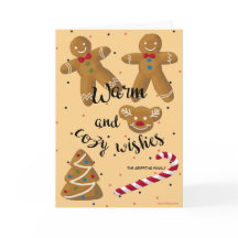 Zoete wensen voor een warme kerst aanpasbaar.