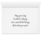 Zoete wensen voor mijn dochter Verjaardag Groet (Binenzijde Horizontaal (Onderkant))