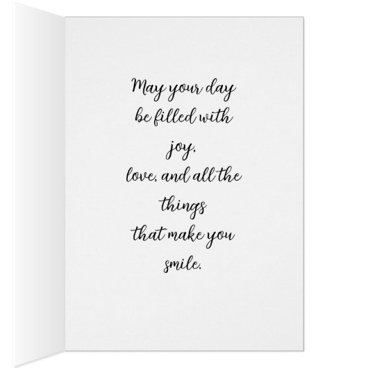 Zoete wensen voor mijn dochter Verjaardag Groet (Binnen (Rechts))