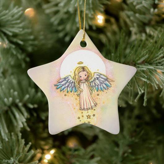 Zoete Whimsical Engelen Kerst Ornament (Boom)