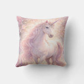 Zoete Whimsical pastel Eenhoorn Kussen (Achterkant)