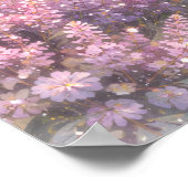 Zoete Whimsical pastel Eenhoorn Poster (Hoek)