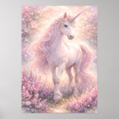 Zoete Whimsical pastel Eenhoorn Poster (Voorkant)