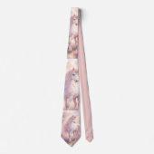 Zoete Whimsical pastelkleurige Eenhoorn Nekband Stropdas (Voorkant)