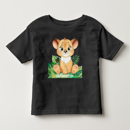 Zoete Wilde Leeuw  Kinder Shirts (Voorkant)
