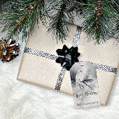 Zoete Winter Uil Kerstmis gepersonaliseerd Cadeaulabel