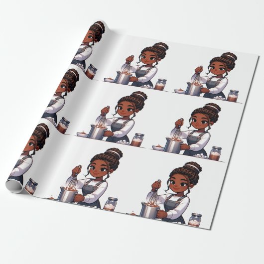 Zoete Winter Warmte- Kerst inpakpapier (Uitgerold)