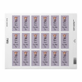 Zoete winterkoe etiket (Full Sheet)