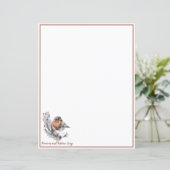 Zoete Wintervogel en sneeuw aangepaste Kerstmis (Staand voorkant)