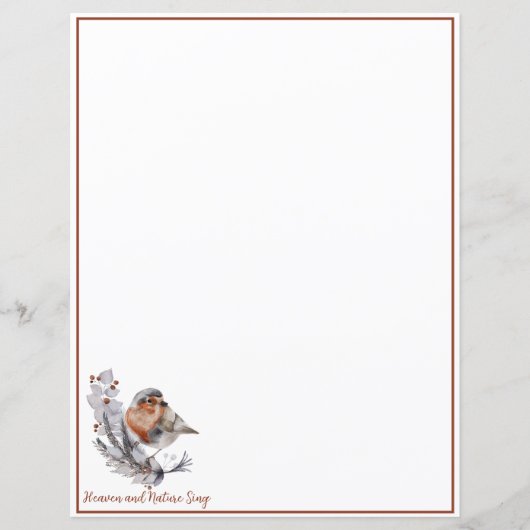 Zoete Wintervogel en sneeuw aangepaste Kerstmis (Voorkant)