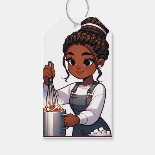 Zoete winterwarmte cadeaulabel (Voorkant)