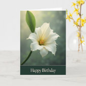 Zoete Witte Bloesem Kaart (Gele Bloem)