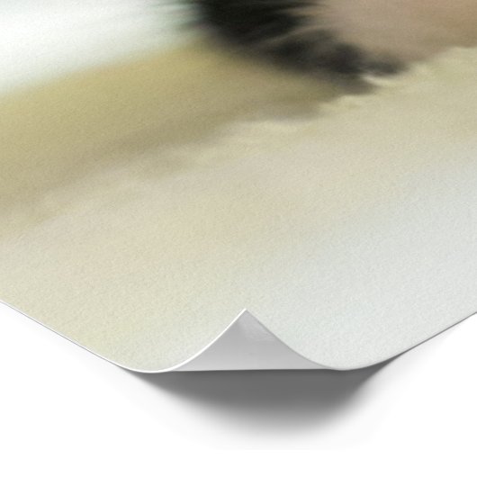 Zoete witte en zwarte keuken poster (Hoek)