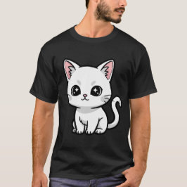 Zoete Witte Kitten T-shirt