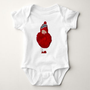 Zoete witte outfit, gemaakt van zachte, zachte sto romper
