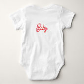 Zoete witte outfit, gemaakt van zachte, zachte sto romper (Achterkant)