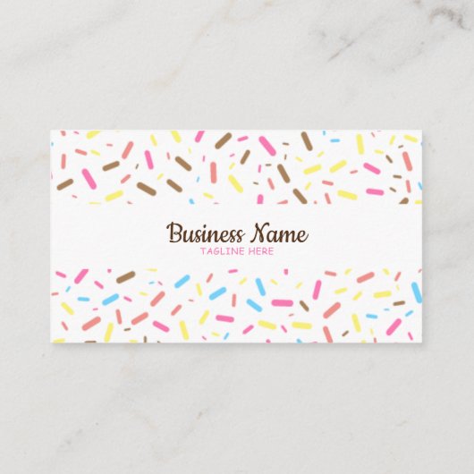 Zoete witte penseeltjes voor prinsessen Ice Cream  Visitekaartje (Achterkant)