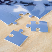 Zoete Witte Vossen in de Sneeuw Legpuzzel (Zijkant)