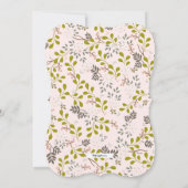 Zoete Woodland Bloemetuin Bruidsmeisjesfeest Kaart (Achterkant)