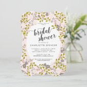 Zoete Woodland Bloemetuin Bruidsmeisjesfeest Kaart (Staand voorkant)