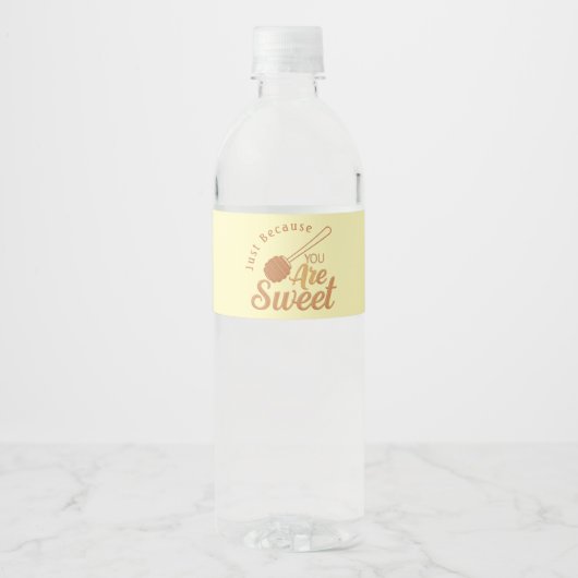 Zoete Woorden voor Gasten van een Landelijke Feest Waterfles Etiket (Voorkant)