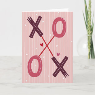 Zoete Xoxo Hartjes Liefdeskaart Kaart