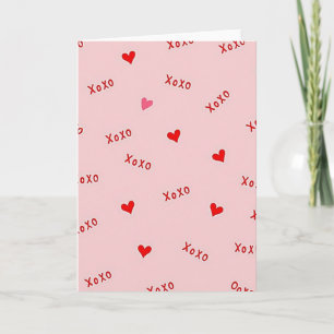 Zoete Xoxo-kerstkaart Kaart