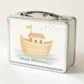 Zoete Zachte Blauwe Noach Ark Met Eigen Naam MH26 (Achterkant)