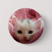 Zoete zachte kat ronde button 5,7 cm (Voorkant)