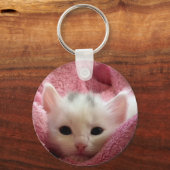 Zoete zachte kat sleutelhanger (Voorkant)