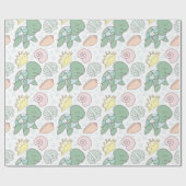 Zoete Zeeen, Baby- en schildpapier Cadeaupapier (Vlak)