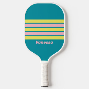 Zoete Zeekus Over Strepen met Naam Pickleball Paddle