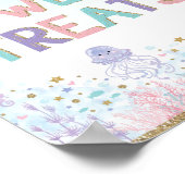 Zoete Zeemeermin Snoepbar Bord Onder de Zee Poster (Hoek)