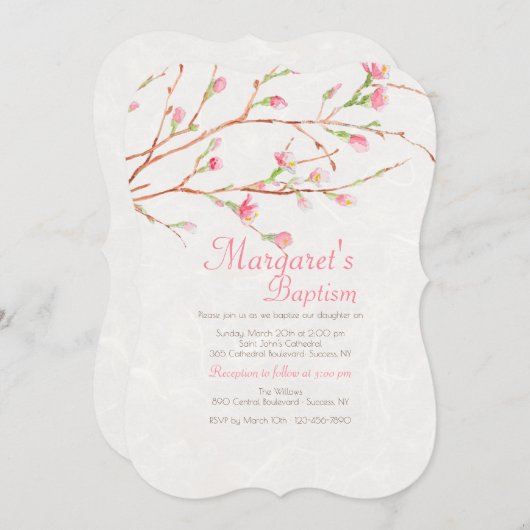 Zoete Zegen Uitnodiging (Voorkant / Achterkant)